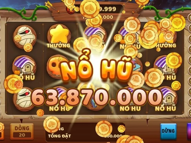 Biểu tượng Jackpot lũy tiến với nhiều tiền vàng