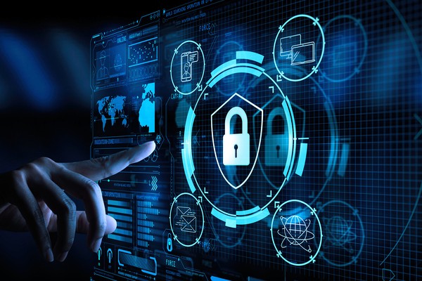 Hình ảnh minh họa công nghệ blockchain và tiền điện tử, có các khối dữ liệu liên kết và biểu tượng tiền điện tử, thể hiện tính minh bạch và an toàn